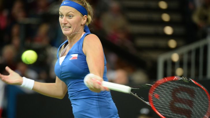 קביטובה. פתחה את הגמר ברגל ימין