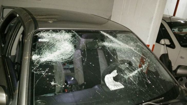 הרכב שהותקף. צפויים מעצרים נוספים