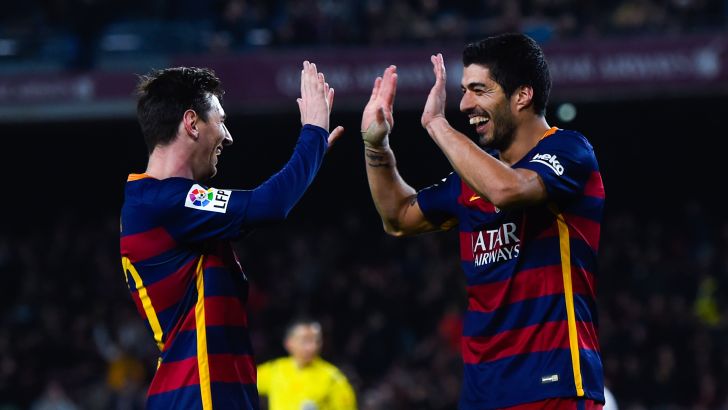 שביעייה מרהיבה. סוארס ומסי