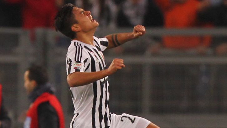 דיבאלה חוגג שער יפהפה באולימפיקו