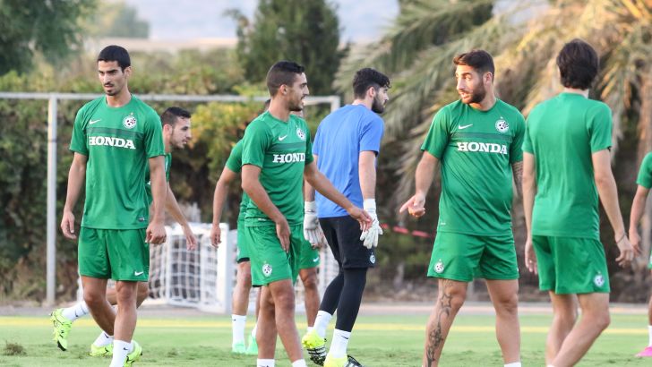 עטר וקריאף באימון. דריכות בירוק