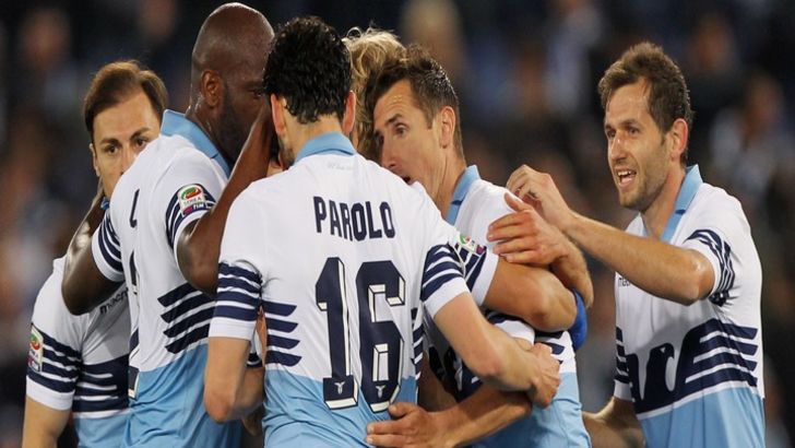 שחקני לאציו חוגגים