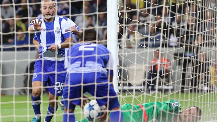 שחקני פורטו חוגגים. לא היה קשה להבקיע