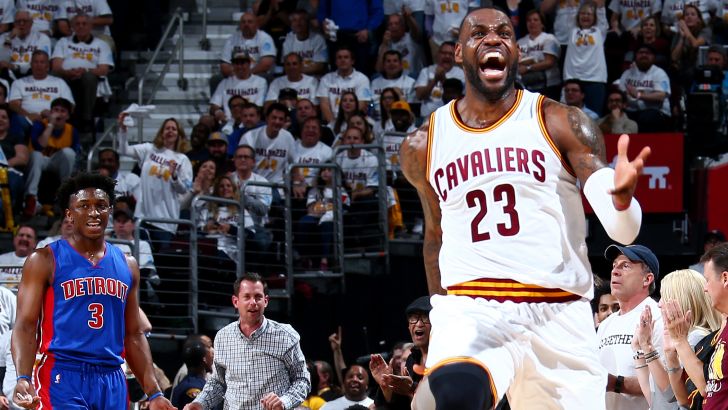 לא מעד בבית. לברון חוגג