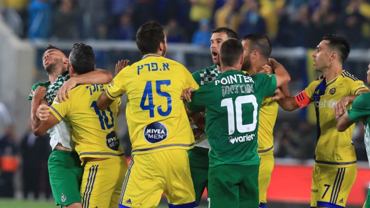 שחקני מכבי תא ומכבי חיפה בגמר הגביע. חילופי האשמות