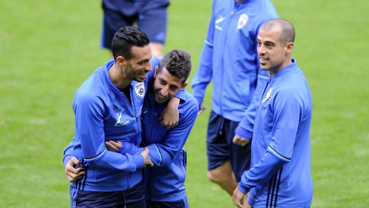 מיכה באימון המסכם. צפוי לפתוח