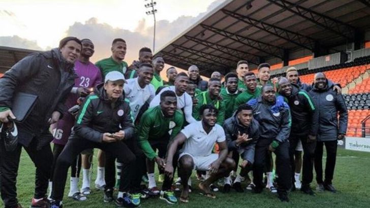 נבחרת ניגריה. זכו לביקור מפתיע