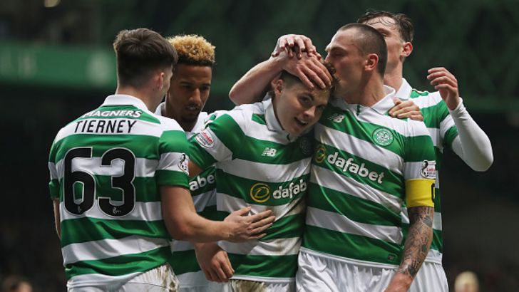 שחקני סלטיק חוגגים