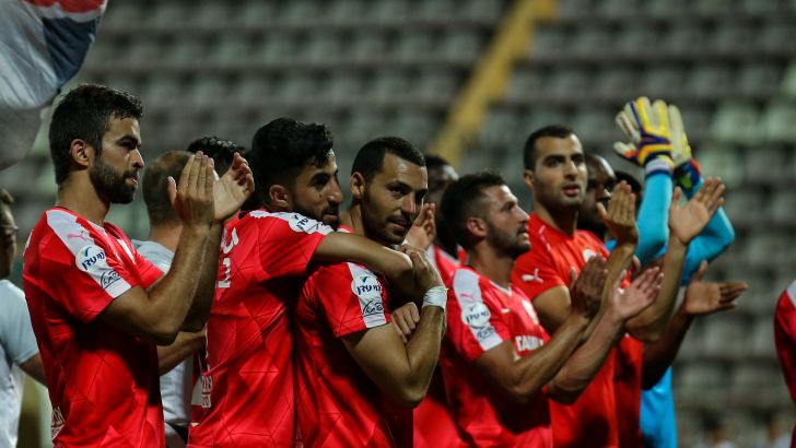 שחקני באר שבע חוגגים