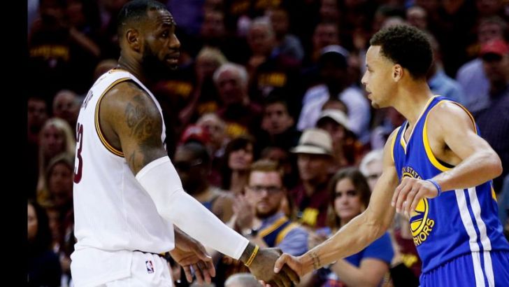 לברון ג'יימס וסטף קרי