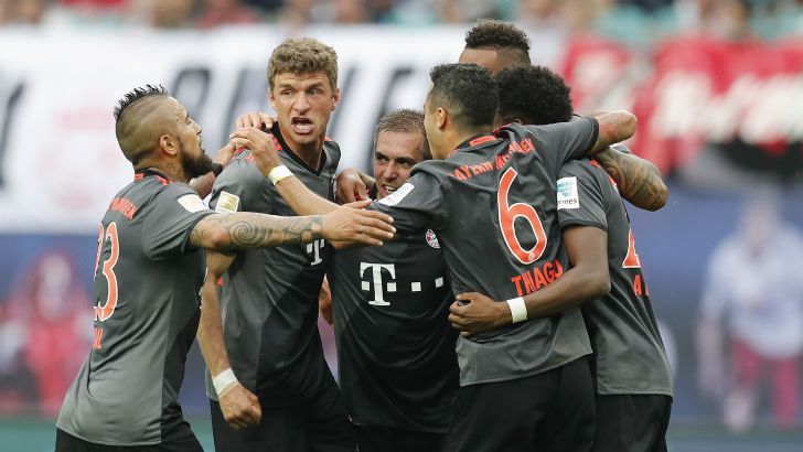 שחקני באיירן מינכן חוגגים