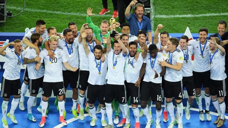 נבחרת גרמניה חוגגת