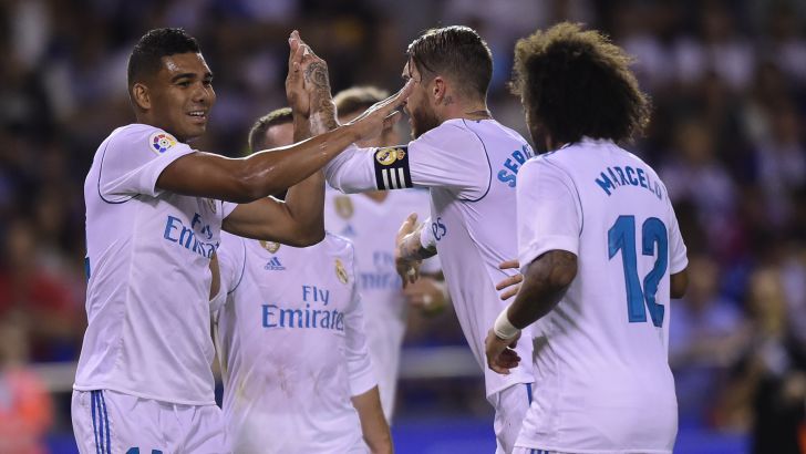 שחקני ריאל מדריד חוגגים