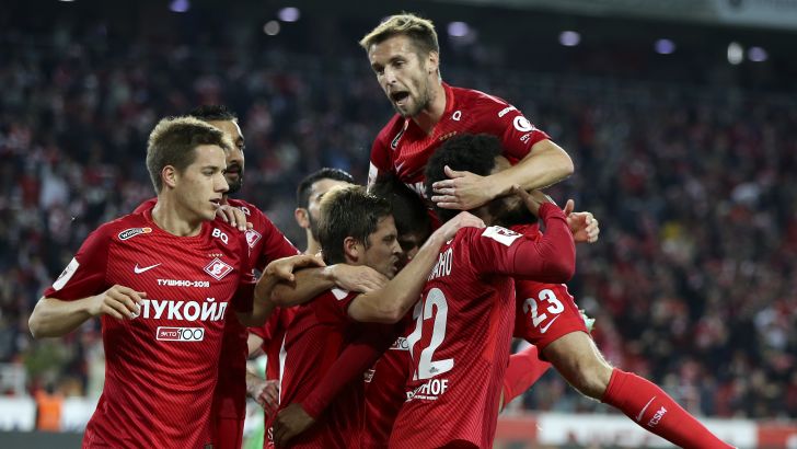 שחקני ספרטק מוסקבה חוגגים