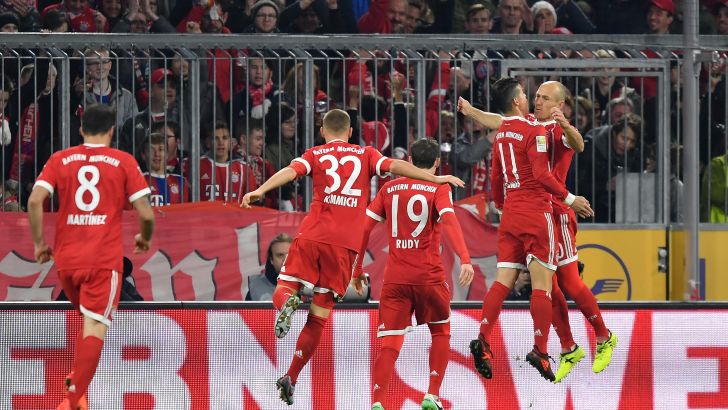 שחקני באיירן מינכן חוגגים