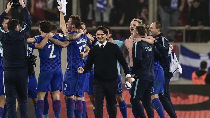 שחקני קרואטיה חוגגים