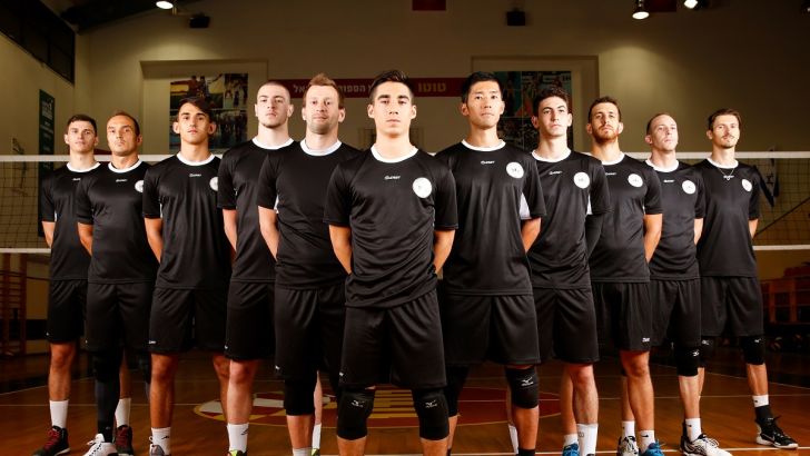 שחקני הפועל כפר סבא בכדורעף