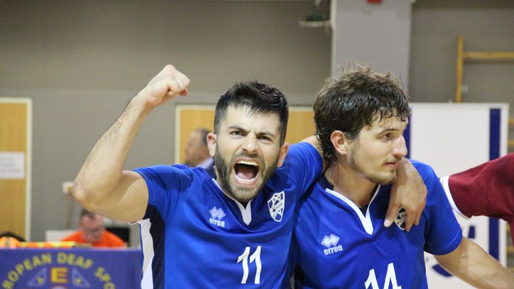 שחקני נבחרת ישראל חרשים בכדורגל אולמות