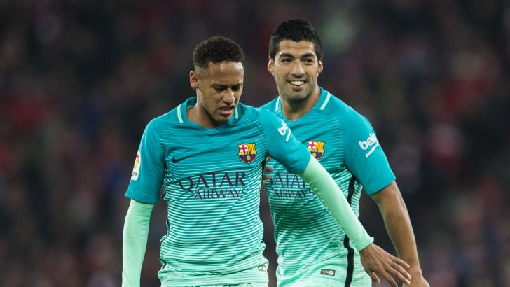 ניימאר עם לואיס סוארס