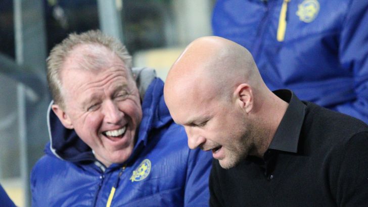 ג'ורדי קרויף עם סטיב מקלארן