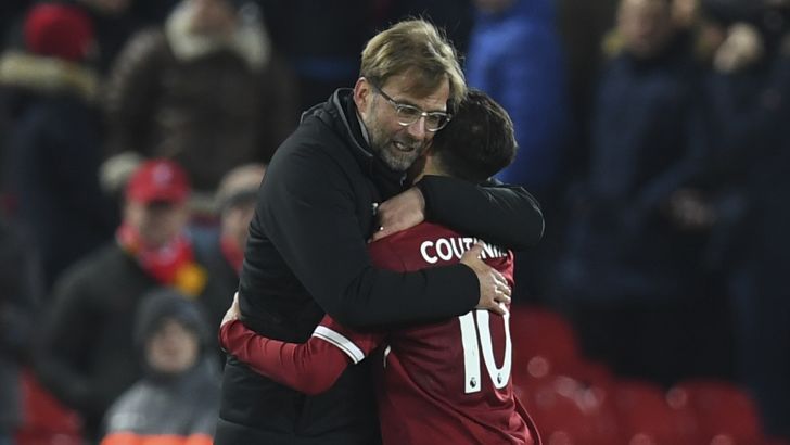 יורגן קלופ עם פיליפה קוטיניו