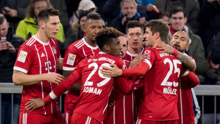 שחקני באיירן מינכן חוגגים