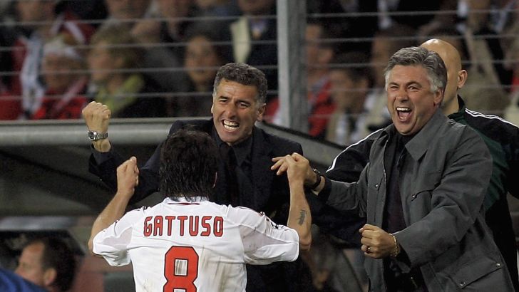 קרלו אנצ'לוטי עם ג'נארו גאטוסו