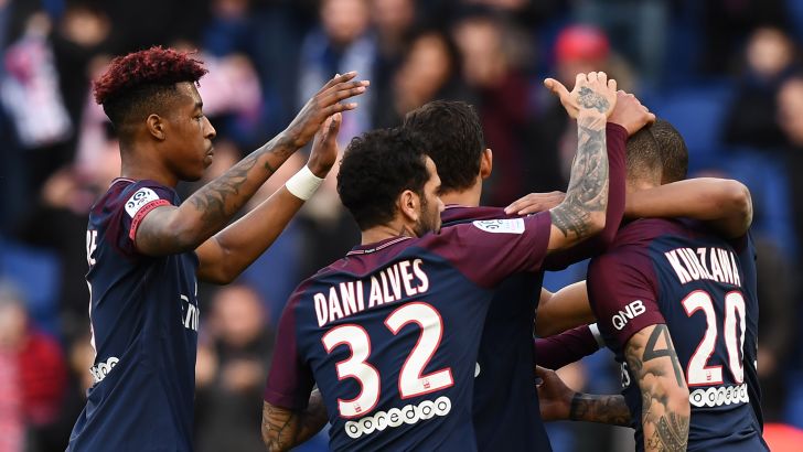 שחקני פאריס סן ז'רמן חוגגים