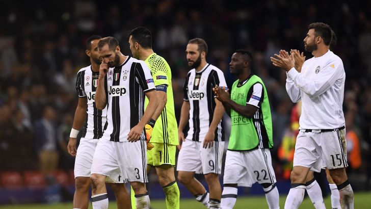 שחקני יובנטוס מאוכזבים