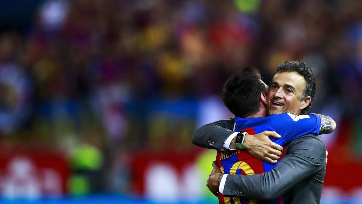 לואיס אנריקה עם ליאו מסי