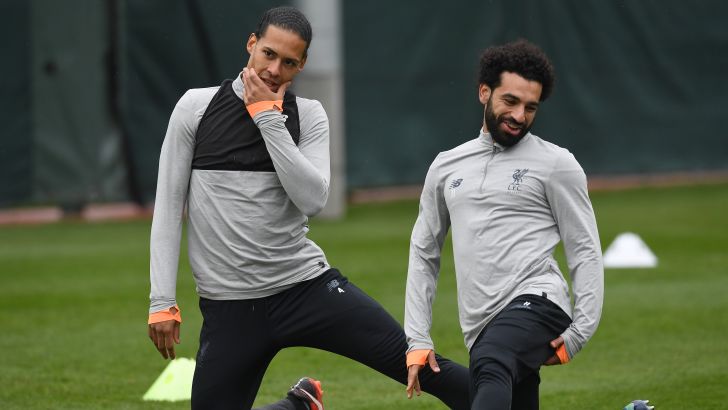 מוחמד סלאח עם וירג'יל ואן דייק