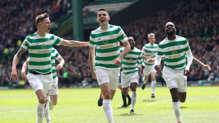 שחקני סלטיק חוגגים