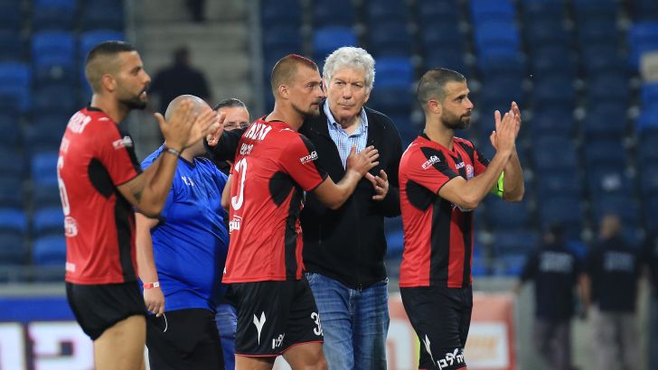 יואב כץ עם עדן בן בסט וגבריאל תמאש