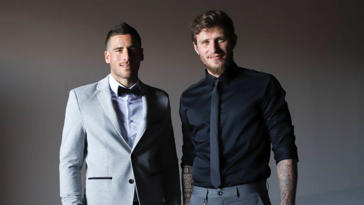 בוריס קליימן עם תומר חמד ביום הצילומים המיוחד