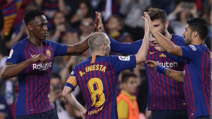 אנדרס אינייסטה נפרד משחקני ברצלונה