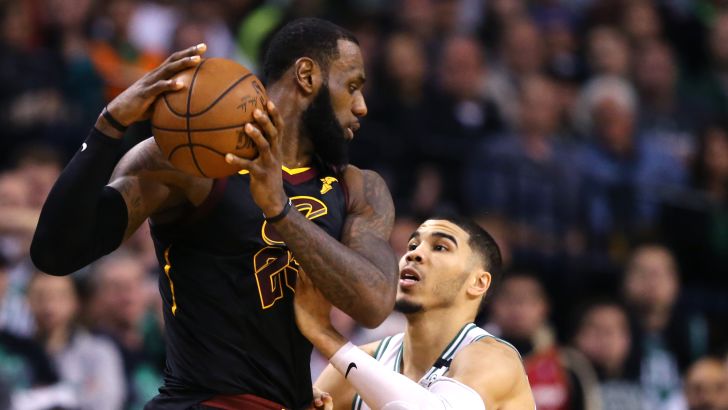 לברון ג'יימס יחד עם ג'ייסון טייטום