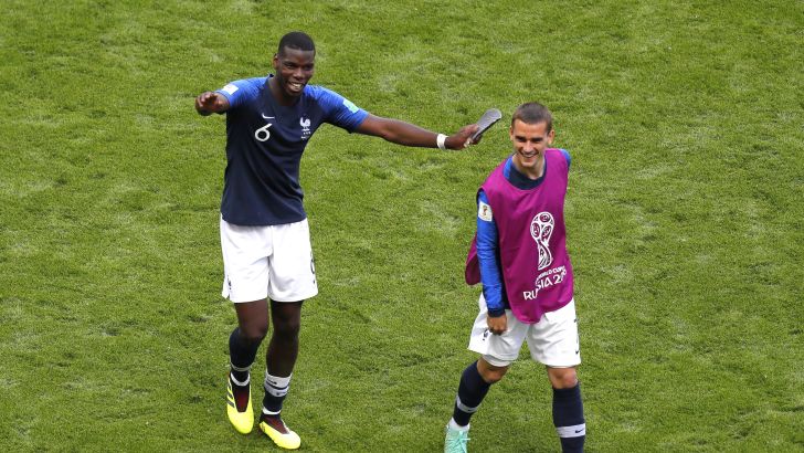 פול פוגבה עם אנטואן גריזמן