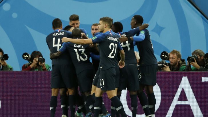 שחקני נבחרת צרפת חוגגים