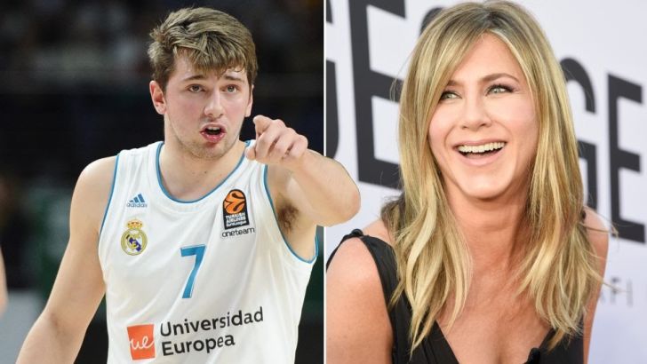 לוקה דונצ'יץ' עם ג'ניפר אניסטון