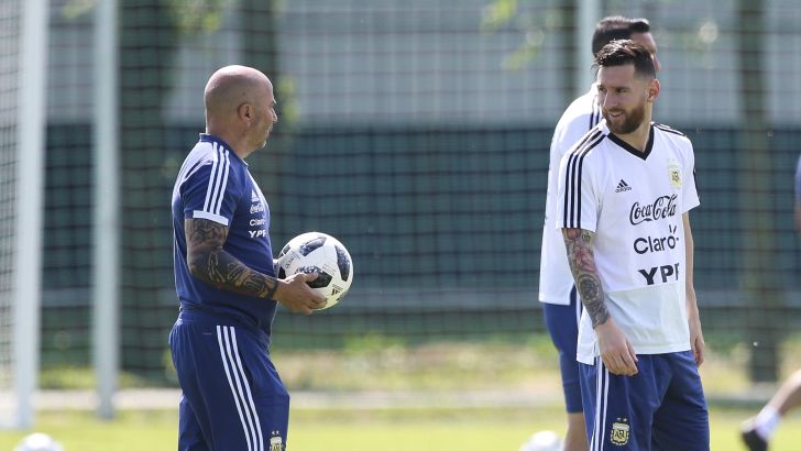 ליאו מסי עם חורחה סמפאולי