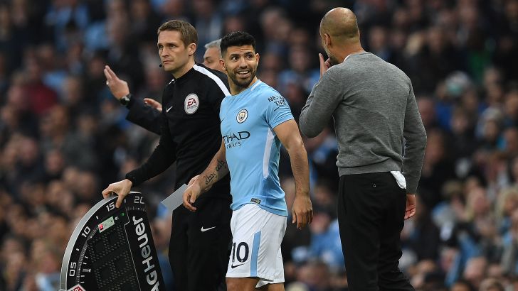 פפ גווארדיולה עם סרחיו אגוארו