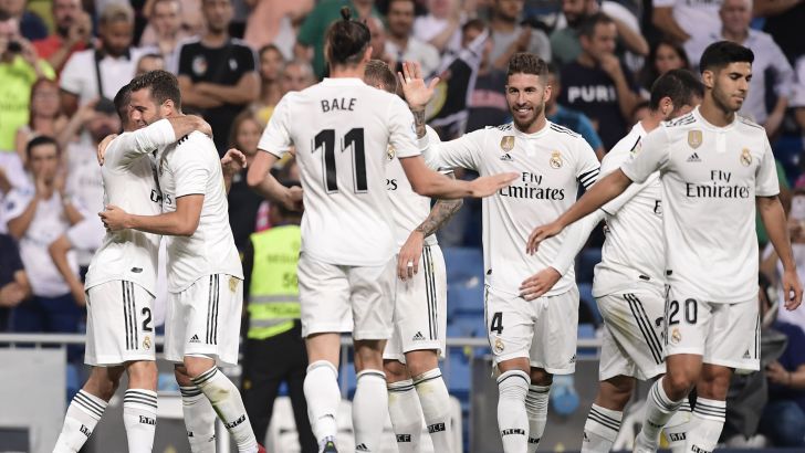 שחקני ריאל מדריד חוגגים