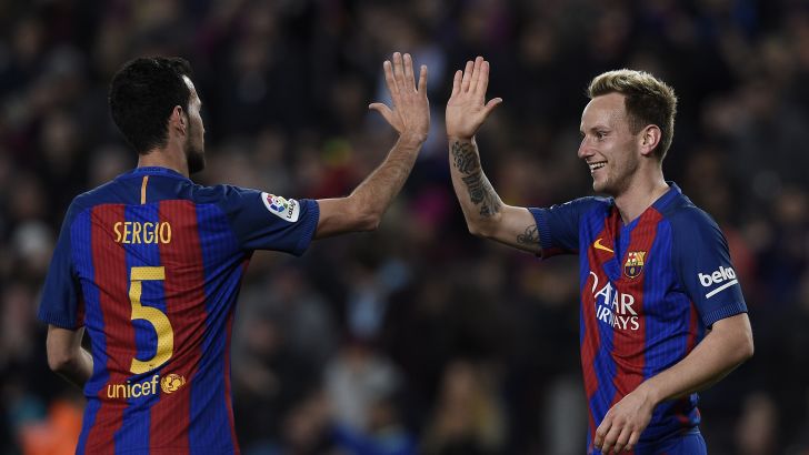 סרחיו בוסקטס ואיבן ראקיטיץ'