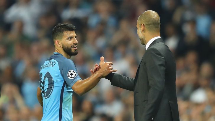 פפ גווארדיולה עם סרחיו אגוארו