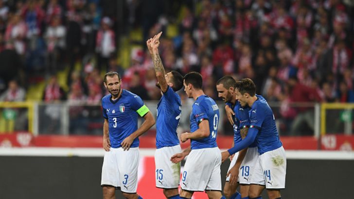 נבחרת איטליה חוגגת