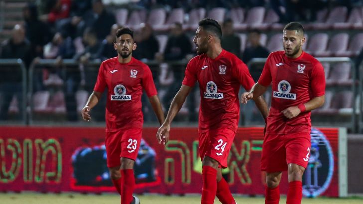 שחקני סכנין חוגגים