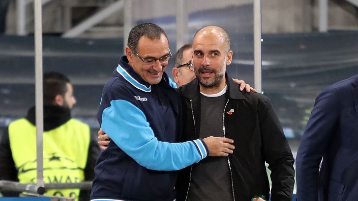 מאוריציו סארי עם פפ גווארדיולה