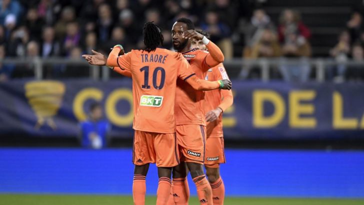 שחקני ליון חוגגים