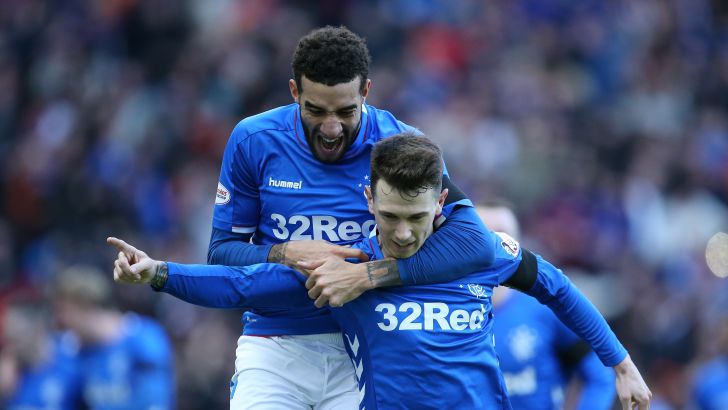 שחקני ריינג'רס חוגגים