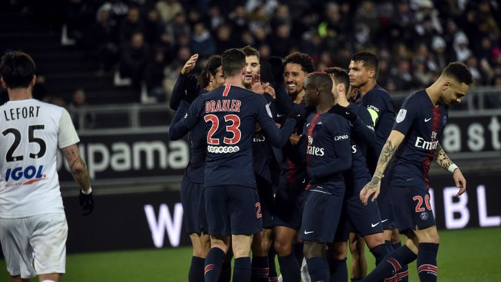 שחקני פאריס סן ז'רמן חוגגים